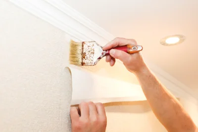 Pose de papier peint à Lauzach — revêtements muraux et toiles de verre